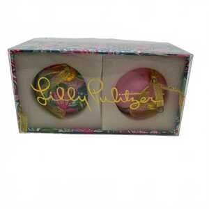 Lilly Pulitzer Pink Green Ornaments | Holiday Decor, Regular OS